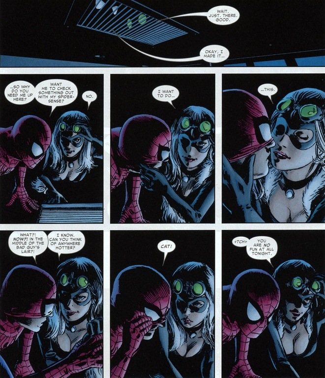 Marvel's Spider-Man The Heist Black Cat Flirts with Undies Spider