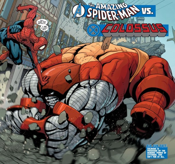 SpiderManColossusBattle1