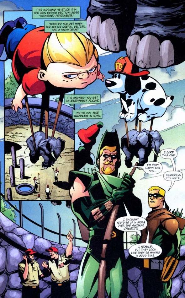 Green Arrow, Riddler, and demons, Pt. 1 | Arousing Grammar
